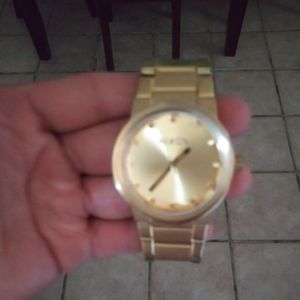 Gold Nixon mens watch
